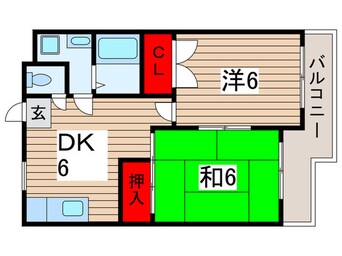 間取図 エクセレンス黒砂