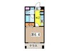 レジディア新川(101) 1Kの間取り