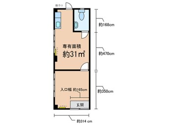 間取図 ハーモニィーハイツ