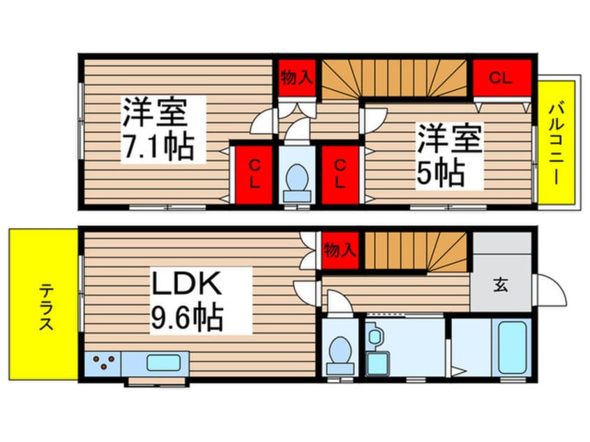 間取図 リバーテラス