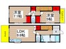 リバーテラス 2LDKの間取り