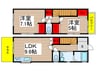 リバーテラス 2LDKの間取り