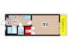 フィリア日吉 1Kの間取り