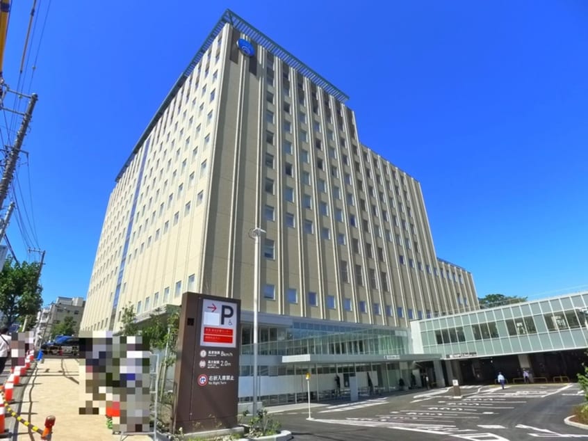 物件(病院)まで1100m ジュネ谷中