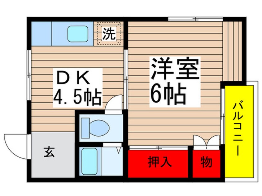 間取図 サンハイムＮＯ．２