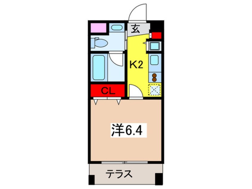 間取図 レジディア新川(201)