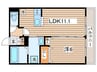 ディアSTⅡ 1LDKの間取り