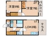 メインシティガーデンセリーゼ 2LDKの間取り