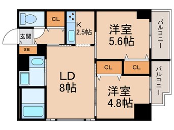 間取図 ケリア浅草