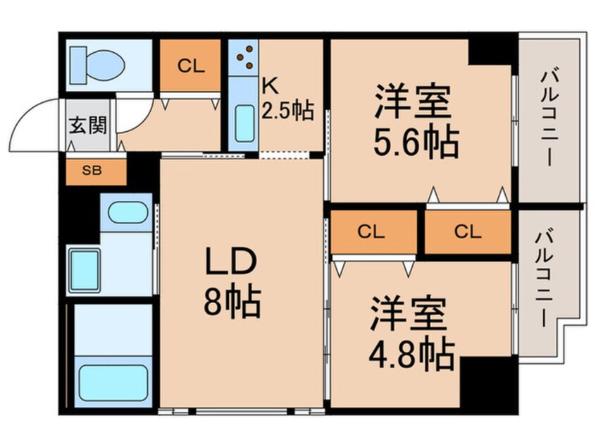 間取図 ケリア浅草