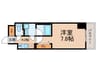 KDXレジデンス浅草 1Kの間取り