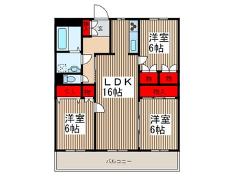 間取図 パームハイツⅡ