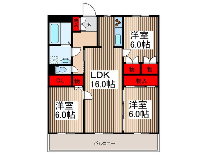 間取図 パームハイツⅡ