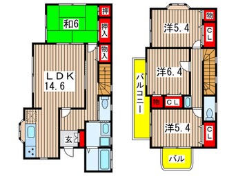 間取図 宮野木グランドガーデン６０号棟