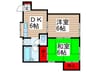 エスポワ－ル南岡 2DKの間取り