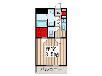 間取図 アンプルールフェ－ル北上尾