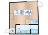 EXAM初台 1Rの間取り