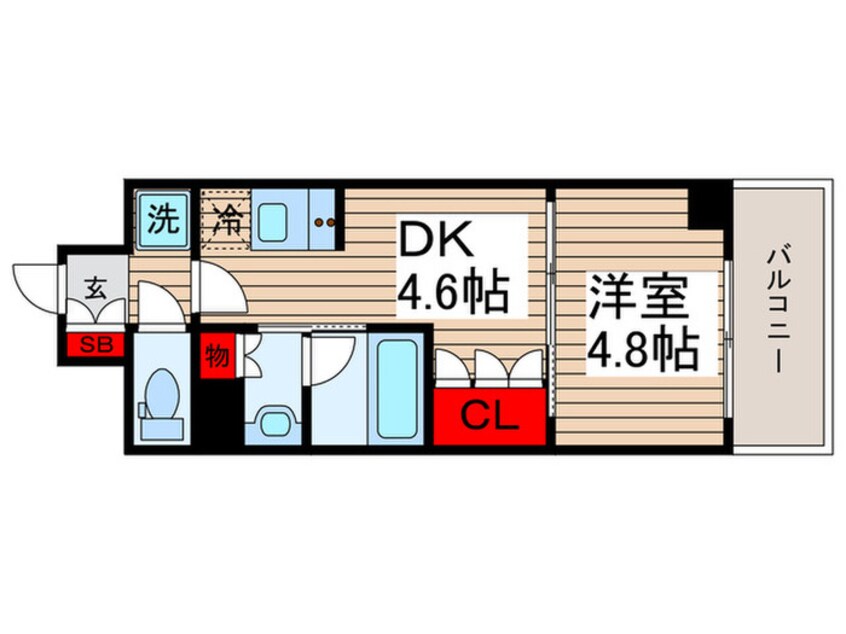 間取図 グランパセオ清澄白河Ⅱ