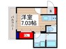 スフィーダみずほ台Ⅰ 1Rの間取り
