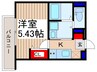 スフィーダみずほ台Ⅰ 1Kの間取り