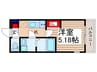 スフィーダみずほ台Ⅱ 1Kの間取り