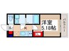 スフィーダみずほ台Ⅱ 1Kの間取り