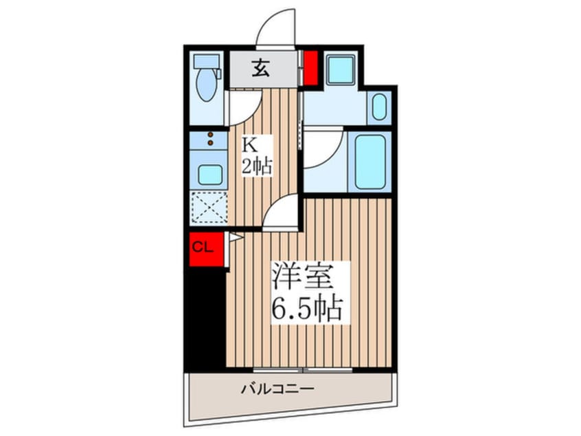 間取図 リバーテラス月島
