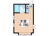 グランコースト城山 1Rの間取り
