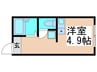 エルプレミア梅島 1Rの間取り