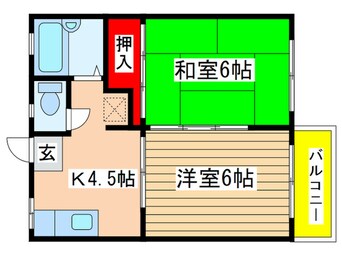 間取図 リヴェールⅡ（Ｂ）