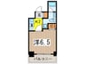 レジディア新川(214) 1Kの間取り