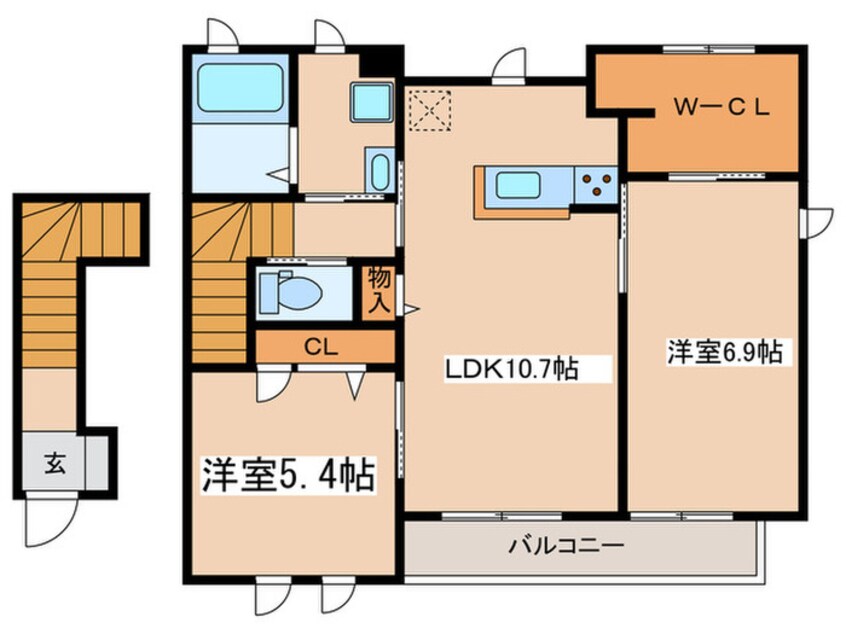間取図 カーサそれいゆＢ棟