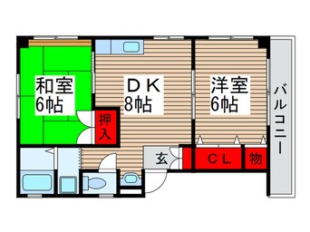 間取図 コ－ポみどり