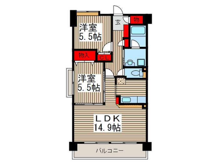 間取り図 グラントゥ－ルス