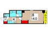 Ｌｉｌｙ´ｓ　Ｇａｒｄｅｎ 1Kの間取り