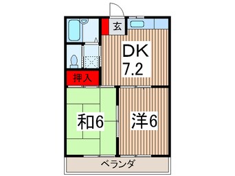 間取図 一力ハイツ