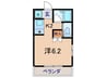 アルファメゾン 1Kの間取り