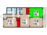 イ－ストリッチ 3DKの間取り
