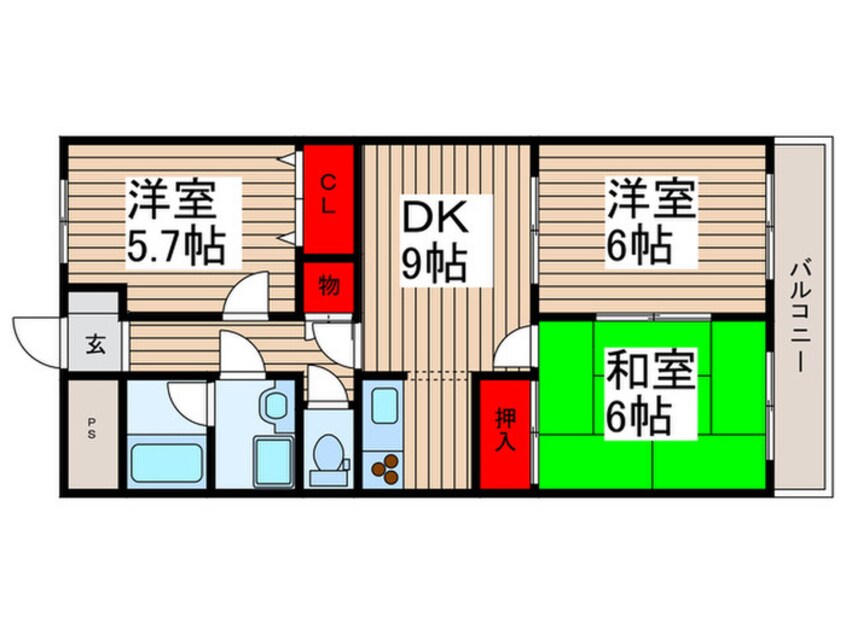 間取図 イ－ストリッチ