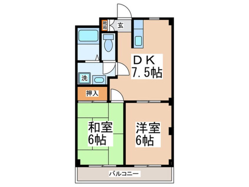 間取図 友ビル２号