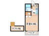 コ－ポオンタリオ 1Kの間取り