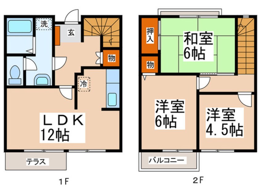 間取図 深川テラス第一