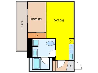 間取図 レジディア新川(304)