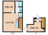 Ｈｅｒｍｅ神楽坂 2LDKの間取り