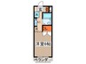 花とうビル 1Kの間取り