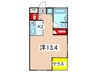 Timber　Apartment 1Kの間取り