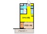 レジディア新川(305) 1DKの間取り