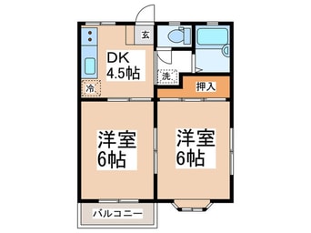 間取図 ヒルトップ五番館
