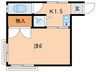 ドゥエルさかえ 1Kの間取り