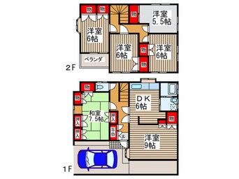 間取図 石川貸家